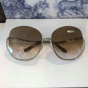 CHLOE CE125S 760 GOLD BROWN SUNGLASSES 64 …